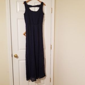 Luxology Navy Blue Maxi Dress